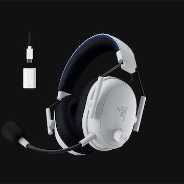 Razer BlackShark V3 Pro for PlayStation Ασύρματο Over Ear Gaming Headset με σύνδεση Bluetooth / USB / 3.5mm Λευκό