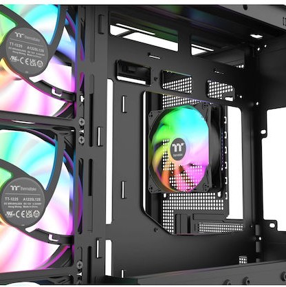 Thermaltake View 380 WS ARGB Gaming Midi Tower Κουτί Υπολογιστή με Πλαϊνό Παράθυρο Μαύρο