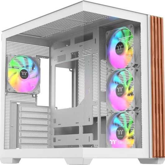 Thermaltake View 380 WS ARGB Gaming Midi Tower Κουτί Υπολογιστή με Πλαϊνό Παράθυρο Snow White