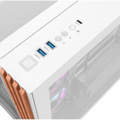 Thermaltake View 380 WS ARGB Gaming Midi Tower Κουτί Υπολογιστή με Πλαϊνό Παράθυρο Snow White