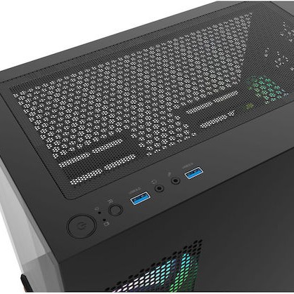 Thermaltake View 170 WS ARGB Mini Tower Κουτί Υπολογιστή με Πλαϊνό Παράθυρο Μαύρο