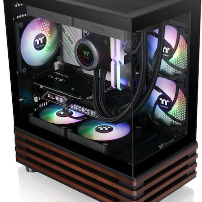 Thermaltake View 170 WS ARGB Mini Tower Κουτί Υπολογιστή με Πλαϊνό Παράθυρο Μαύρο