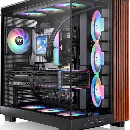 Thermaltake View 380 XL WS ARGB Midi Tower Κουτί Υπολογιστή με Πλαϊνό Παράθυρο Μαύρο