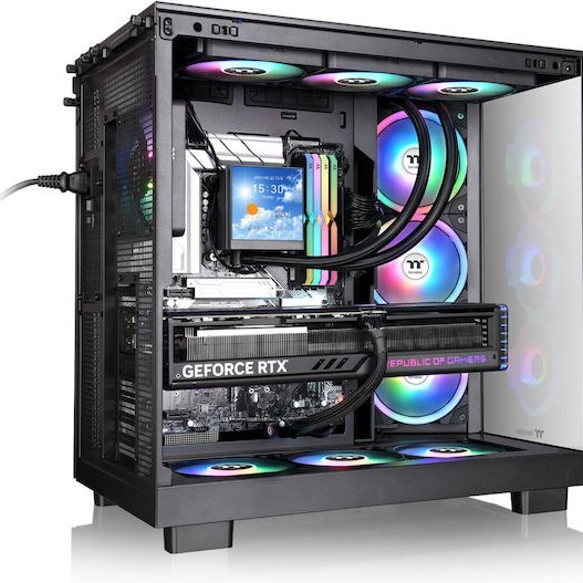 Thermaltake View 380 XL WS ARGB Midi Tower Κουτί Υπολογιστή με Πλαϊνό Παράθυρο Μαύρο
