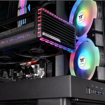 Thermaltake View 380 XL WS ARGB Midi Tower Κουτί Υπολογιστή με Πλαϊνό Παράθυρο Μαύρο
