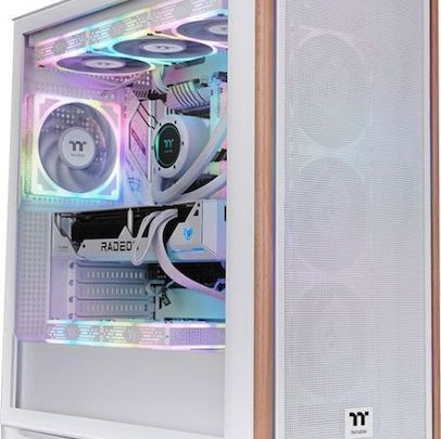 Thermaltake S370 WS Gaming Midi Tower Κουτί Υπολογιστή Λευκό