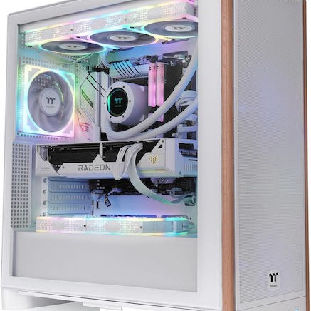 Thermaltake S370 WS Gaming Midi Tower Κουτί Υπολογιστή Λευκό