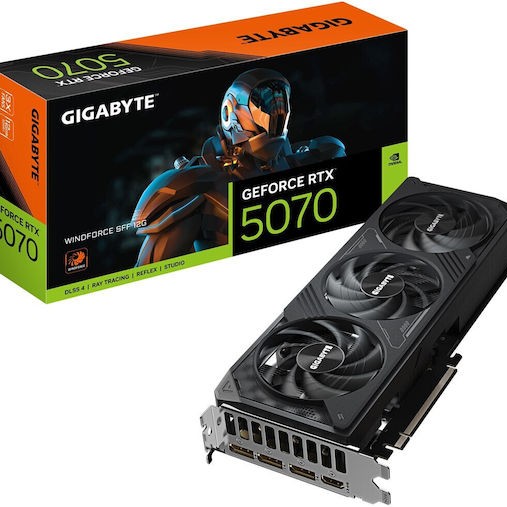 Gigabyte GeForce RTX 5070 12GB GDDR7 Windforce SFF Κάρτα Γραφικών