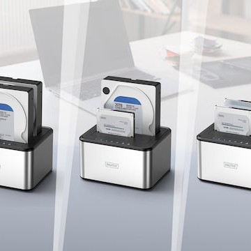 Digitus Docking Station για 2 Σκληρούς Δίσκους SATA 3.5