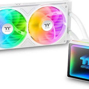 Thermaltake TH240 V3 ARGB Sync AIO (v3) Υδρόψυξη Επεξεργαστή Διπλού Ανεμιστήρα 120mm για Socket AM4/AM5/1700/1200/115x Λευκή