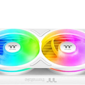 Thermaltake TH240 V3 ARGB Sync AIO (v3) Υδρόψυξη Επεξεργαστή Διπλού Ανεμιστήρα 120mm για Socket AM4/AM5/1700/1200/115x Λευκή