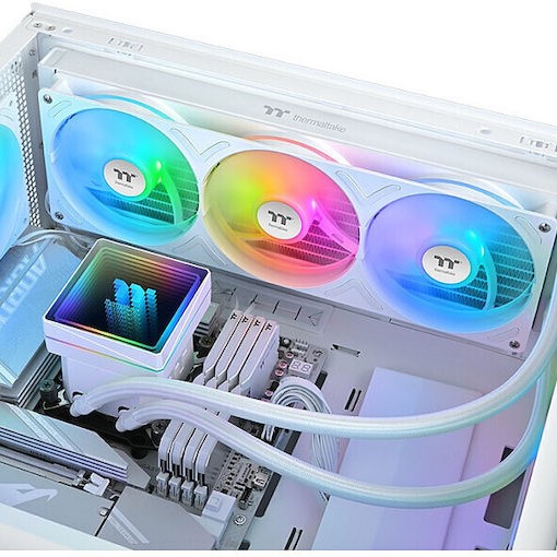 Thermaltake TH360 V3 ARGB Sync AIO (v3) Υδρόψυξη Επεξεργαστή Τριπλού Ανεμιστήρα 120mm για Socket AM4/AM5/1700/1200/115x Λευκή