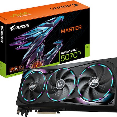 Gigabyte GeForce RTX 5070 Ti 16GB GDDR7 Aorus Master Κάρτα Γραφικών