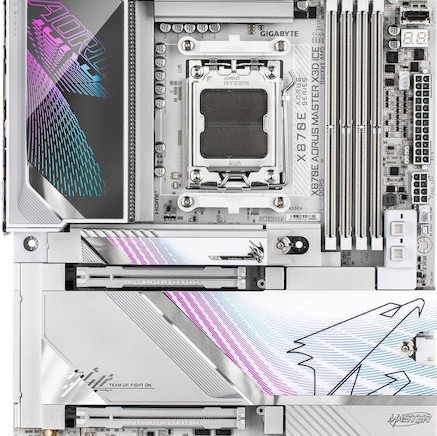 Gigabyte X870E AORUS MASTER X3D ICE Motherboard ATX με AMD AM5 Socket