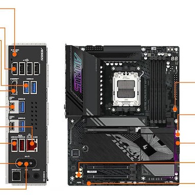 Gigabyte X870E Aorus Elite X3D Wi-Fi Motherboard ATX με AMD AM5 Socket