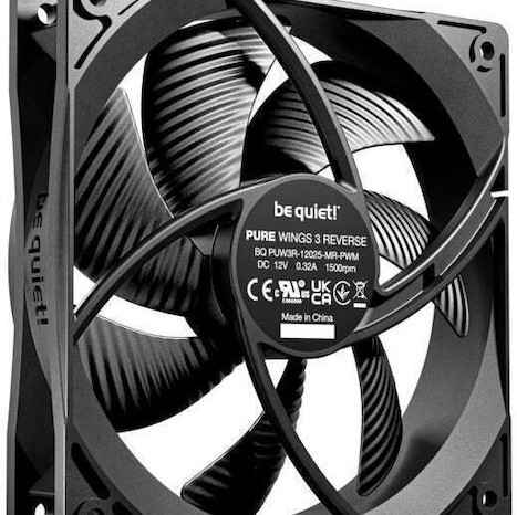 Be Quiet Pure Wings 3 Reverse Case Fan 120mm 3τμχ