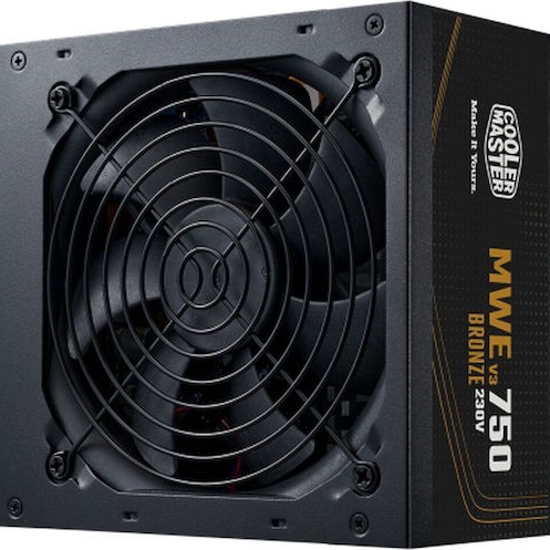 CoolerMaster MWE 750 Bronze v3 750W Μαύρο Τροφοδοτικό Υπολογιστή Full Wired 80 Plus Bronze