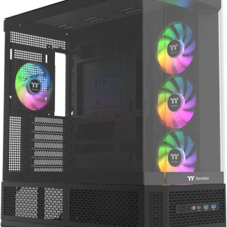 Thermaltake View 370 TG ARGB Gaming Midi Tower Κουτί Υπολογιστή με Πλαϊνό Παράθυρο Μαύρο