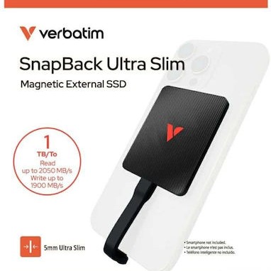 Verbatim Snapback Ultra Slim USB-C Εξωτερικός SSD 1TB 2.5
