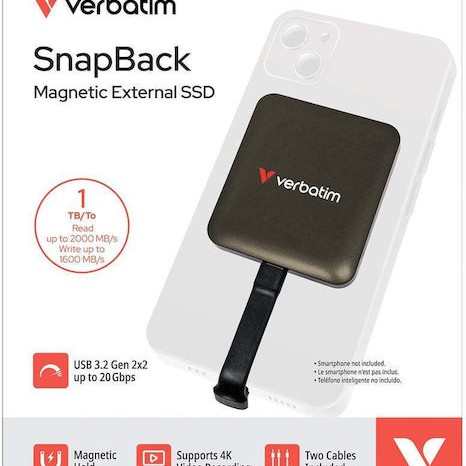 Verbatim Snapback Magnetic USB-C Εξωτερικός SSD 1.0TB 2.5