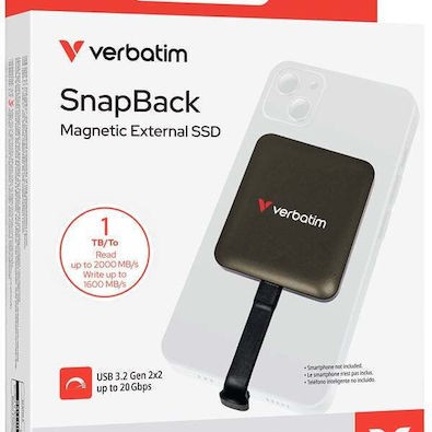 Verbatim Snapback Magnetic USB-C Εξωτερικός SSD 1.0TB 2.5