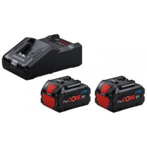 Bosch Σετ 2 Μπαταριών Εργαλείου 18V Χωρητικότητας 8Ah με Φορτιστή GAL 18V-160