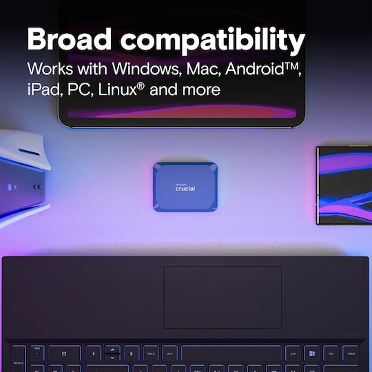 Crucial X10 USB 3.2 Εξωτερικός SSD 4TB 2.5