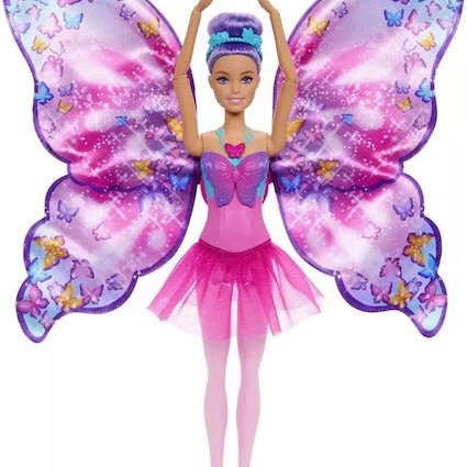 Barbie Μπαλαρίνα Πεταλούδα Κούκλα για 3+ Ετών