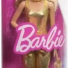 Barbie Κούκλα Fashionistas 222, with Gold Jumpsuit and Blonde Hair για 3+ Ετών