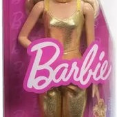 Barbie Κούκλα Fashionistas 222, with Gold Jumpsuit and Blonde Hair για 3+ Ετών
