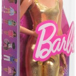 Barbie Κούκλα Fashionistas 222, with Gold Jumpsuit and Blonde Hair για 3+ Ετών