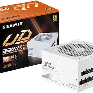 Gigabyte UD850GM PG5 V2 ICE 850W Μαύρο Τροφοδοτικό Υπολογιστή Full Modular 80 Plus Gold