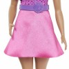 Barbie Brown Hair, Pink Sparkly Dress, 65Th Anniversary Κούκλα Fashionistas Curly Brown Hair with Pink Dress για 3+ Ετών (Διάφορα Σχέδια) 1τμχ