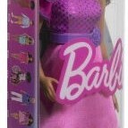 Barbie Brown Hair, Pink Sparkly Dress, 65Th Anniversary Κούκλα Fashionistas Curly Brown Hair with Pink Dress για 3+ Ετών (Διάφορα Σχέδια) 1τμχ