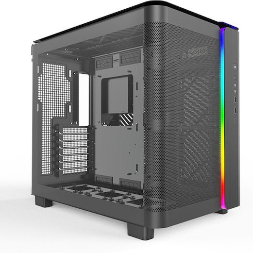 Montech King 95 Midi Tower Κουτί Υπολογιστή με Πλαϊνό Παράθυρο Μαύρο