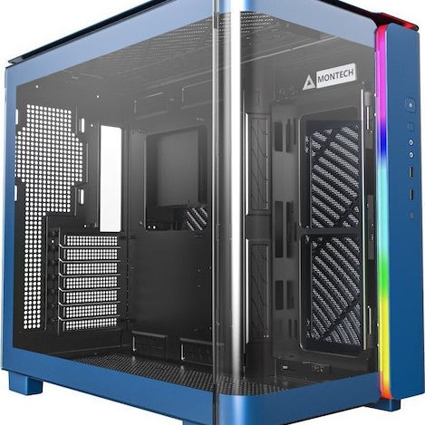 Montech King 95 Midi Tower Κουτί Υπολογιστή με Πλαϊνό Παράθυρο Μπλε