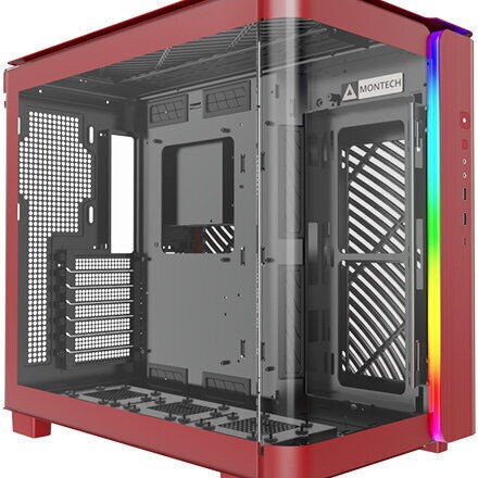 Montech King 95 Midi Tower Κουτί Υπολογιστή με Πλαϊνό Παράθυρο Κόκκινο