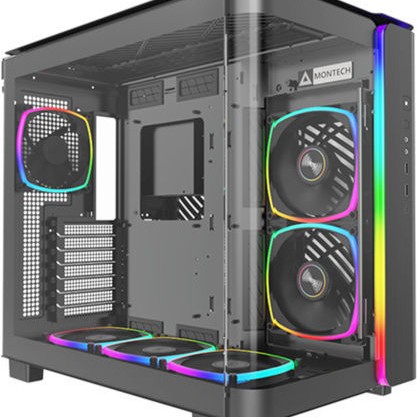 Montech King 95 Pro Midi Tower Κουτί Υπολογιστή με Πλαϊνό Παράθυρο Μαύρο