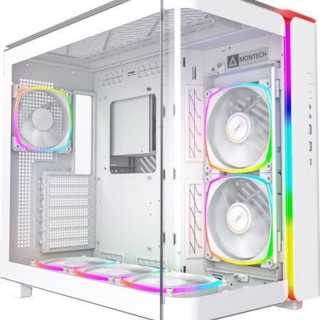 Montech King 95 Pro Midi Tower Κουτί Υπολογιστή με Πλαϊνό Παράθυρο Λευκό