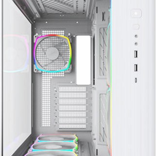 Montech King 95 Pro Midi Tower Κουτί Υπολογιστή με Πλαϊνό Παράθυρο Λευκό
