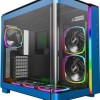 Montech King 95 Pro Midi Tower Κουτί Υπολογιστή με Πλαϊνό Παράθυρο Μπλε