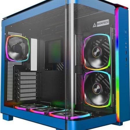 Montech King 95 Pro Midi Tower Κουτί Υπολογιστή με Πλαϊνό Παράθυρο Μπλε