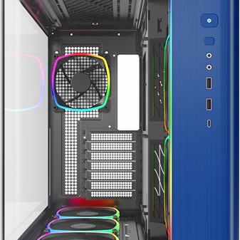 Montech King 95 Pro Midi Tower Κουτί Υπολογιστή με Πλαϊνό Παράθυρο Μπλε