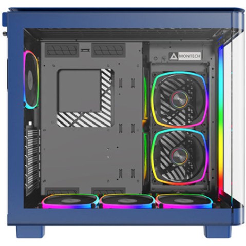 Montech King 95 Pro Midi Tower Κουτί Υπολογιστή με Πλαϊνό Παράθυρο Μπλε