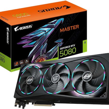 Gigabyte GeForce RTX 5080 16GB GDDR7 Aorus Master Κάρτα Γραφικών