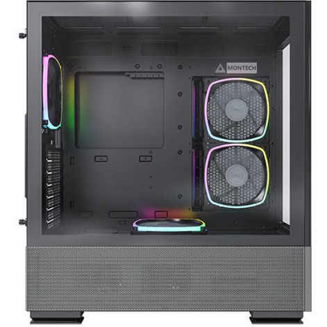 Montech Sky Two Gaming Midi Tower Κουτί Υπολογιστή με RGB Φωτισμό Μαύρο