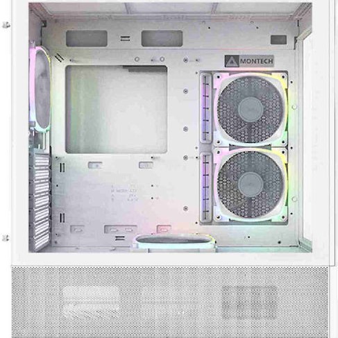 Montech Sky Two Gaming Midi Tower Κουτί Υπολογιστή με RGB Φωτισμό Λευκό