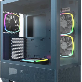 Montech Sky Two Gaming Midi Tower Κουτί Υπολογιστή με Πλαϊνό Παράθυρο και RGB Φωτισμό Μπλε