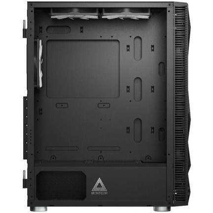 Montech X3 Mesh Gaming Midi Tower Κουτί Υπολογιστή με Πλαϊνό Παράθυρο και RGB Φωτισμό Μαύρο