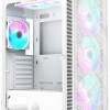 Montech X3 Mesh Gaming Midi Tower Κουτί Υπολογιστή με Πλαϊνό Παράθυρο και RGB Φωτισμό Λευκό
